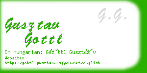 gusztav gottl business card
